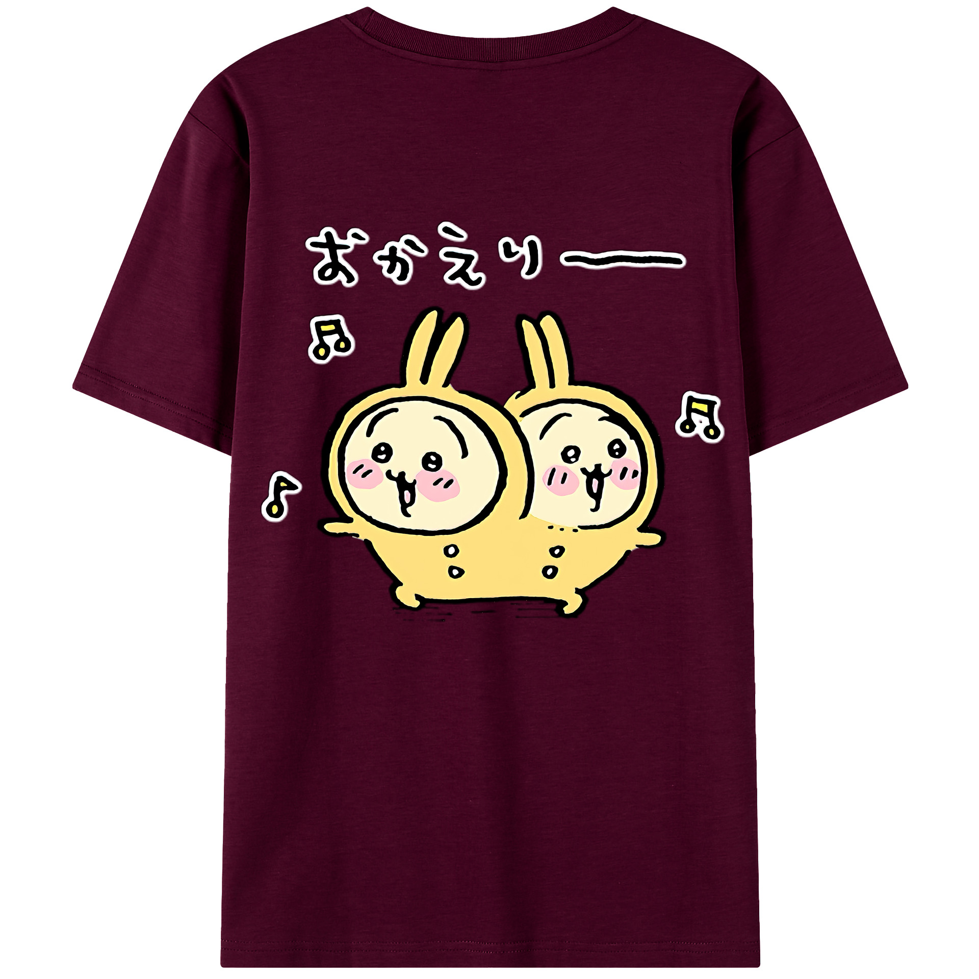 （画像用） ちいかわ うさぎ Chii-kawa usagi レディース半袖Tシャツ(バックプリント)